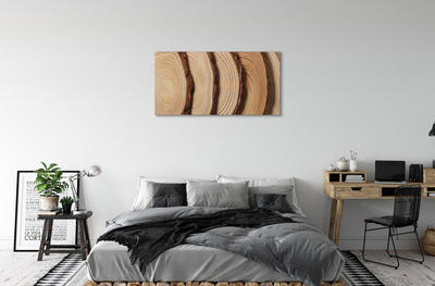 Tableaux sur toile canvas Tranches de grain du bois