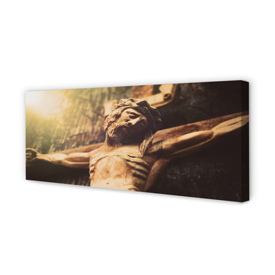 Tableaux sur toile canvas Jésus de bois