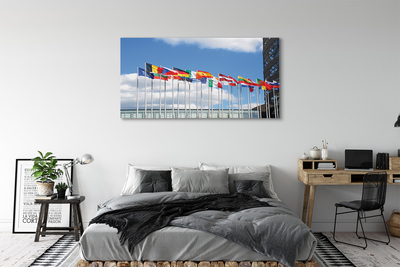 Tableaux sur toile canvas Plusieurs drapeaux