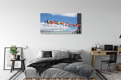 Tableaux sur toile canvas Plusieurs drapeaux