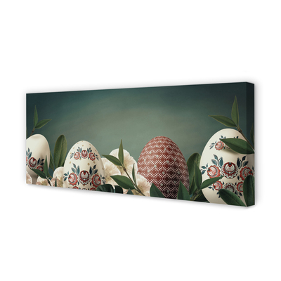 Tableaux sur toile canvas Feuilles fleurs d'oeuf