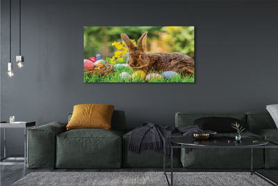 Tableaux sur toile canvas Œufs de lapin prairie