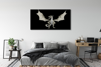 Tableaux sur toile canvas Dragon blanc