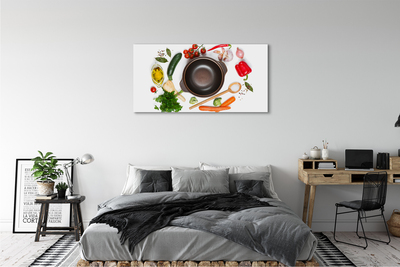 Tableaux sur toile canvas Cuillère tomates persil