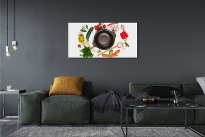 Tableaux sur toile canvas Cuillère tomates persil