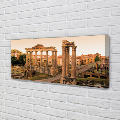 Tableaux sur toile canvas Rome lever du soleil forum romain