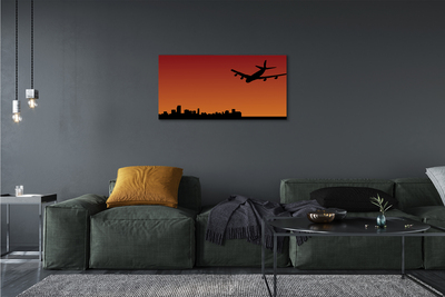 Tableaux sur toile canvas Avion ciel