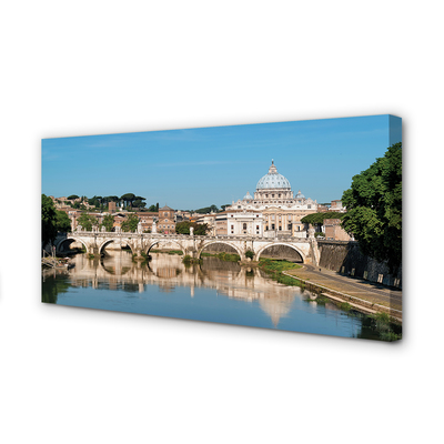Tableaux sur toile canvas Ponts rome rivière