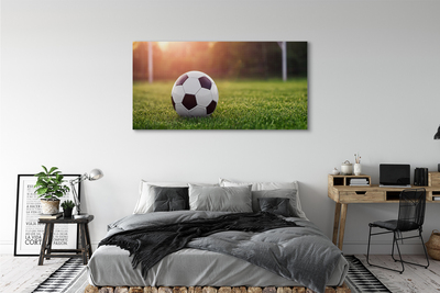 Tableaux sur toile canvas Passerelle d'herbe de football