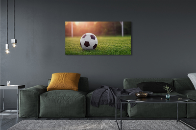 Tableaux sur toile canvas Passerelle d'herbe de football