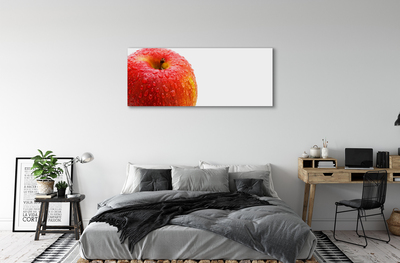 Tableaux sur toile canvas Des gouttelettes d'eau sur la pomme