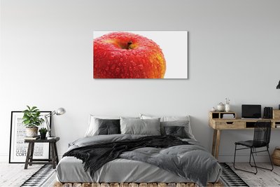 Tableaux sur toile canvas Des gouttelettes d'eau sur la pomme