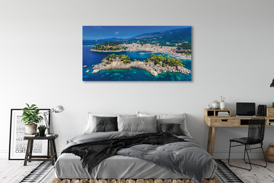 Tableaux sur toile canvas Ville de la mer panorama grèce