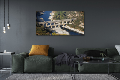 Tableaux sur toile canvas Rivière rome aqueducs