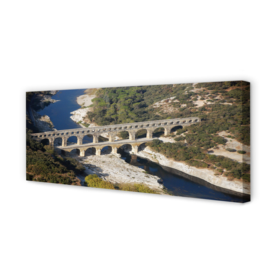 Tableaux sur toile canvas Rivière rome aqueducs