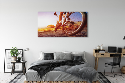 Tableaux sur toile canvas Vélo ouest de route de montagne