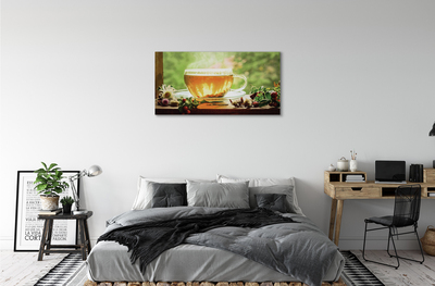 Tableaux sur toile canvas Herbes de thé chaud