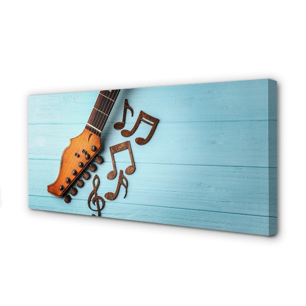 Tableaux sur toile canvas Notes de guitare