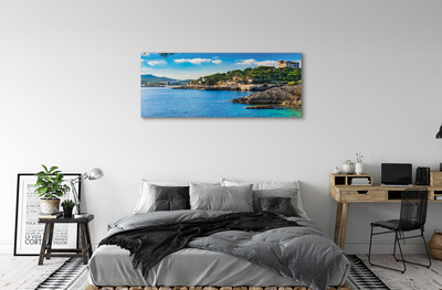 Tableaux sur toile canvas Montagnes de la côte espagne mer