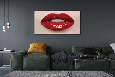 Tableaux sur toile canvas Lèvres rouges