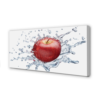 Tableaux sur toile canvas Pomme rouge dans l'eau