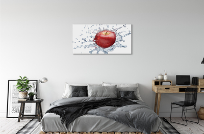 Tableaux sur toile canvas Pomme rouge dans l'eau