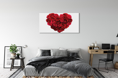 Tableaux sur toile canvas Coeur de roses