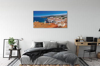 Tableaux sur toile canvas Espagne ville mer montagnes