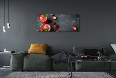 Tableaux sur toile canvas Coctail fraises