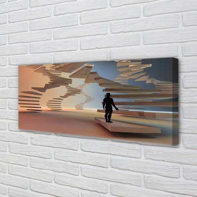 Tableaux sur toile canvas Escaliers 3d