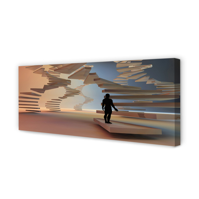 Tableaux sur toile canvas Escaliers 3d