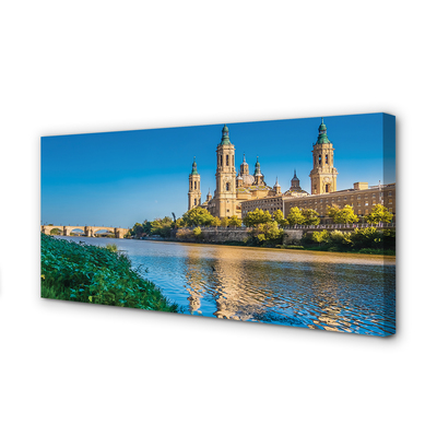 Tableaux sur toile canvas Espagne cathédrale de la rivière