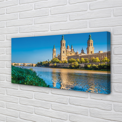 Tableaux sur toile canvas Espagne cathédrale de la rivière