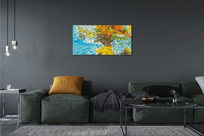Tableaux sur toile canvas Plan du globe