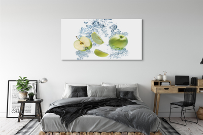 Tableaux sur toile canvas Pomme eau coupé en tranches