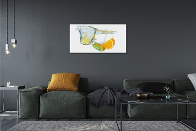 Tableaux sur toile canvas Orange kiwi eau