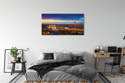 Tableaux sur toile canvas Italie panorama nuit des ponts