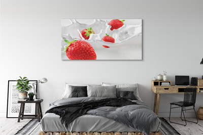 Tableaux sur toile canvas Lait fraise