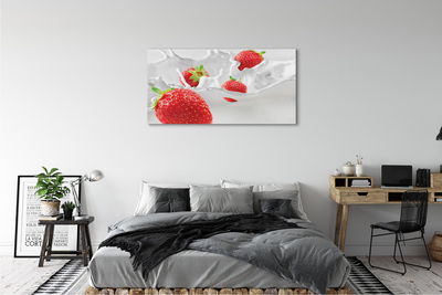 Tableaux sur toile canvas Lait fraise