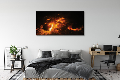 Tableaux sur toile canvas Dragon de feu