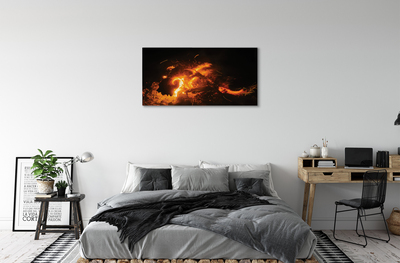 Tableaux sur toile canvas Dragon de feu