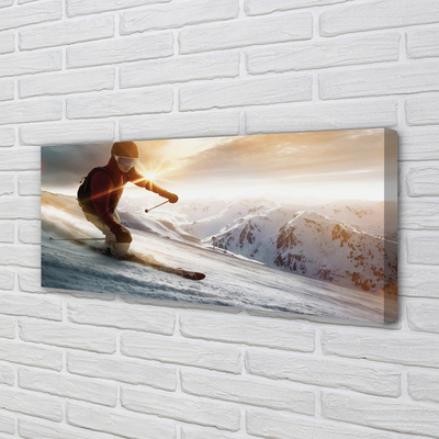 Tableaux sur toile canvas Bâtons de ski homme