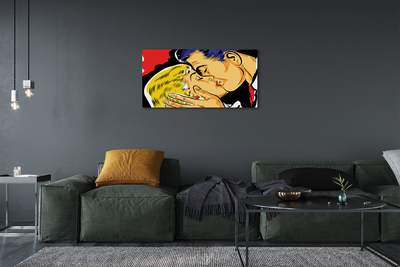 Tableaux sur toile canvas Les gens embrassent