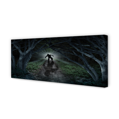 Tableaux sur toile canvas Sous forme d'arbre sombre forêt
