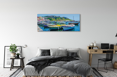 Tableaux sur toile canvas Montagnes navires de mer