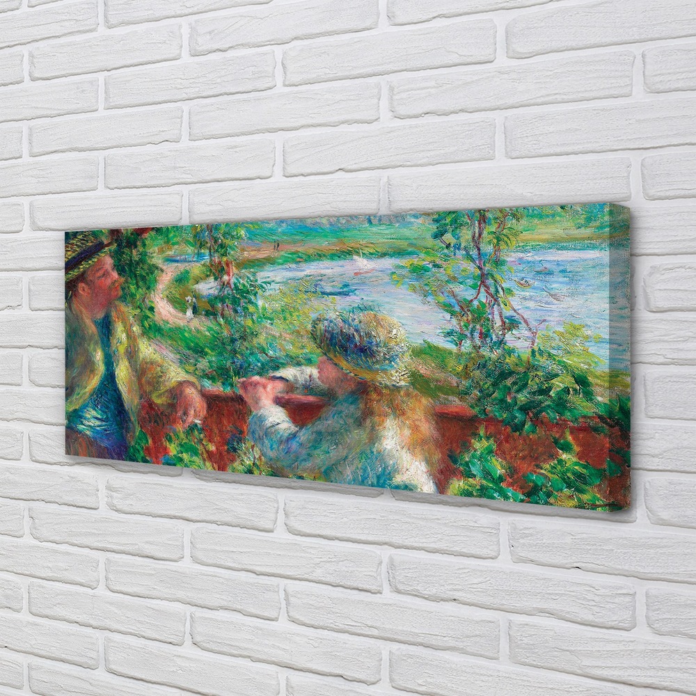 Tableau Tulup Sur Toile - Paysage De Lac à L'ouest - 125x50cm - Déco Murale