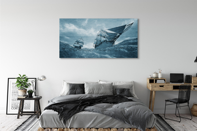 Tableaux sur toile canvas La mer ciel tempête navire