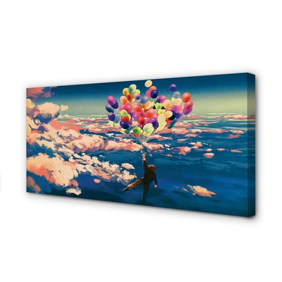 Tableaux sur toile canvas Nuages ​​ciel ballons