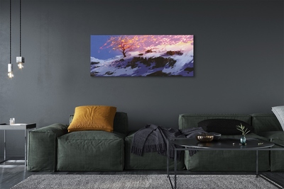 Tableaux sur toile canvas La cime des arbres d'hiver