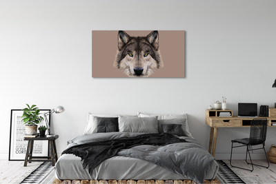 Tableaux sur toile canvas Loup peint